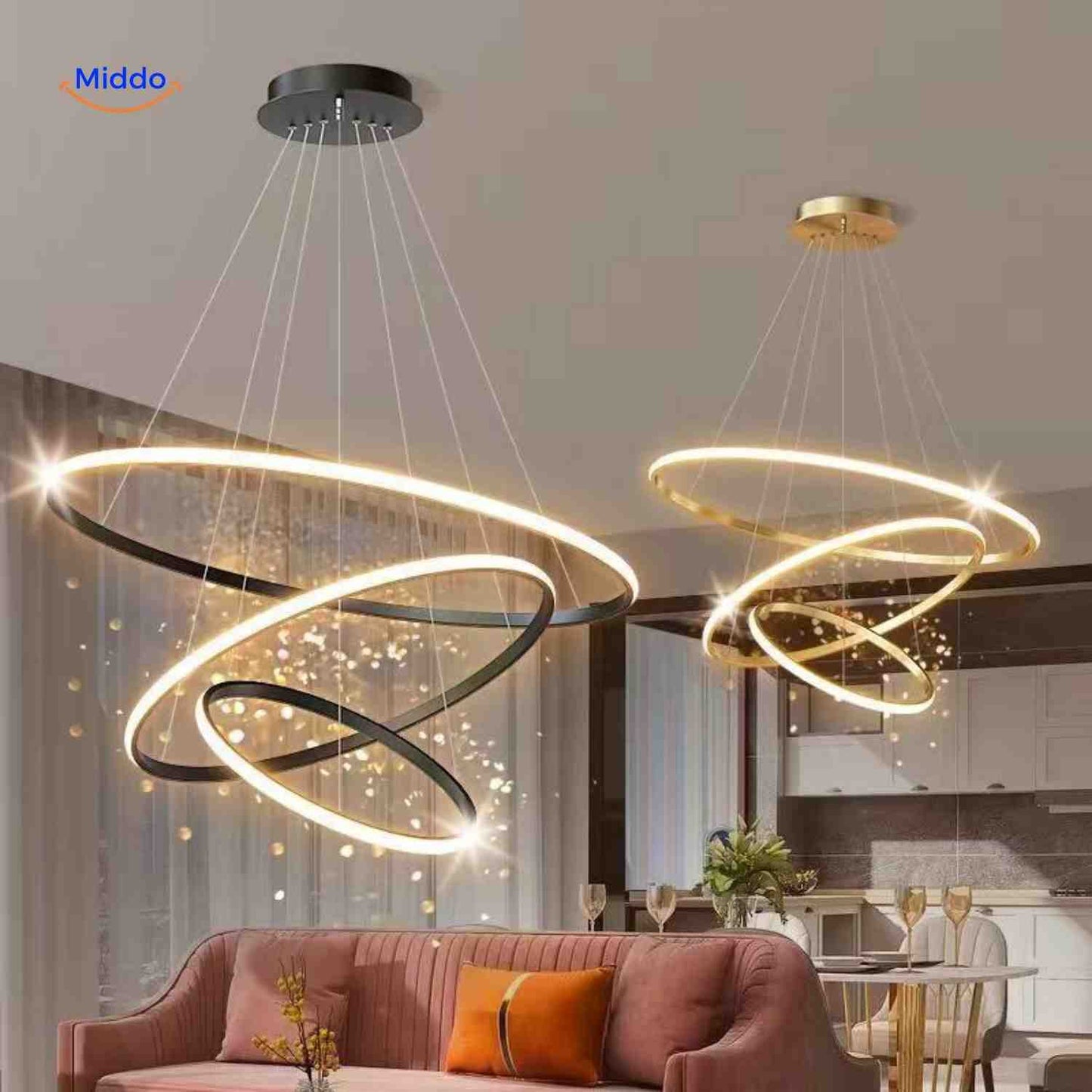 Ring Chandelier™ Lamp | Minimalistic, Dimmable, and Energy Efficient