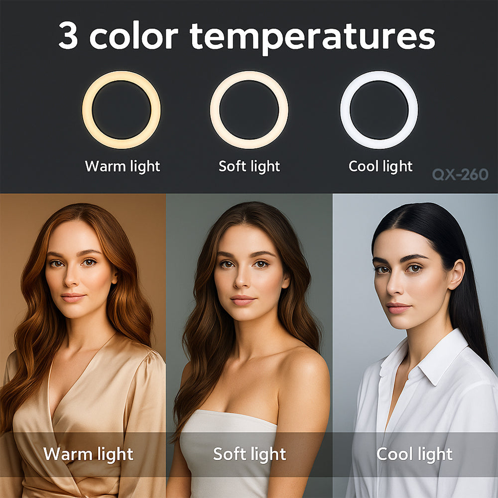 Ring Light - 3 Light Settings - QX-260