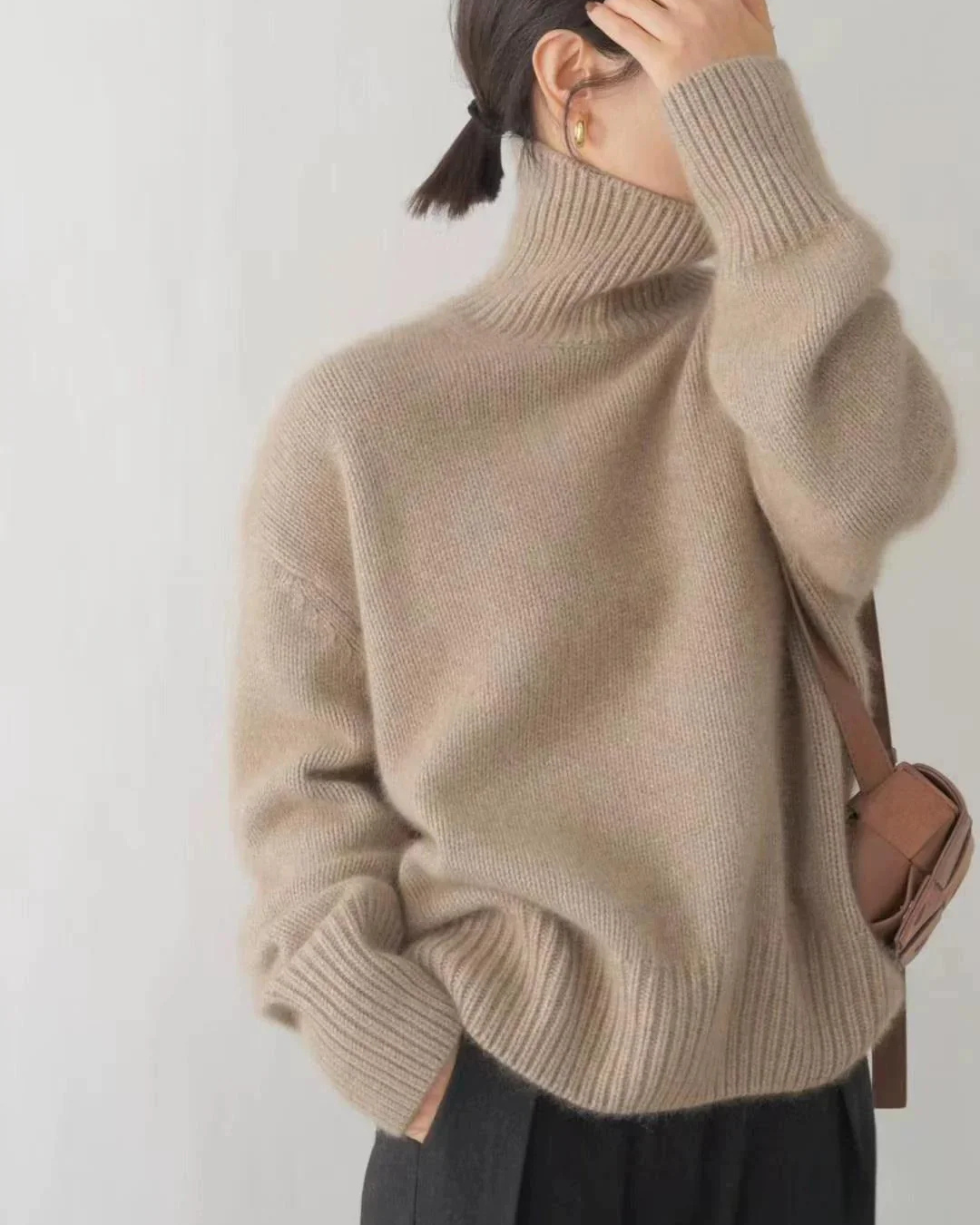 Image of Rita | Women's Oversized Turtleneck Sweater