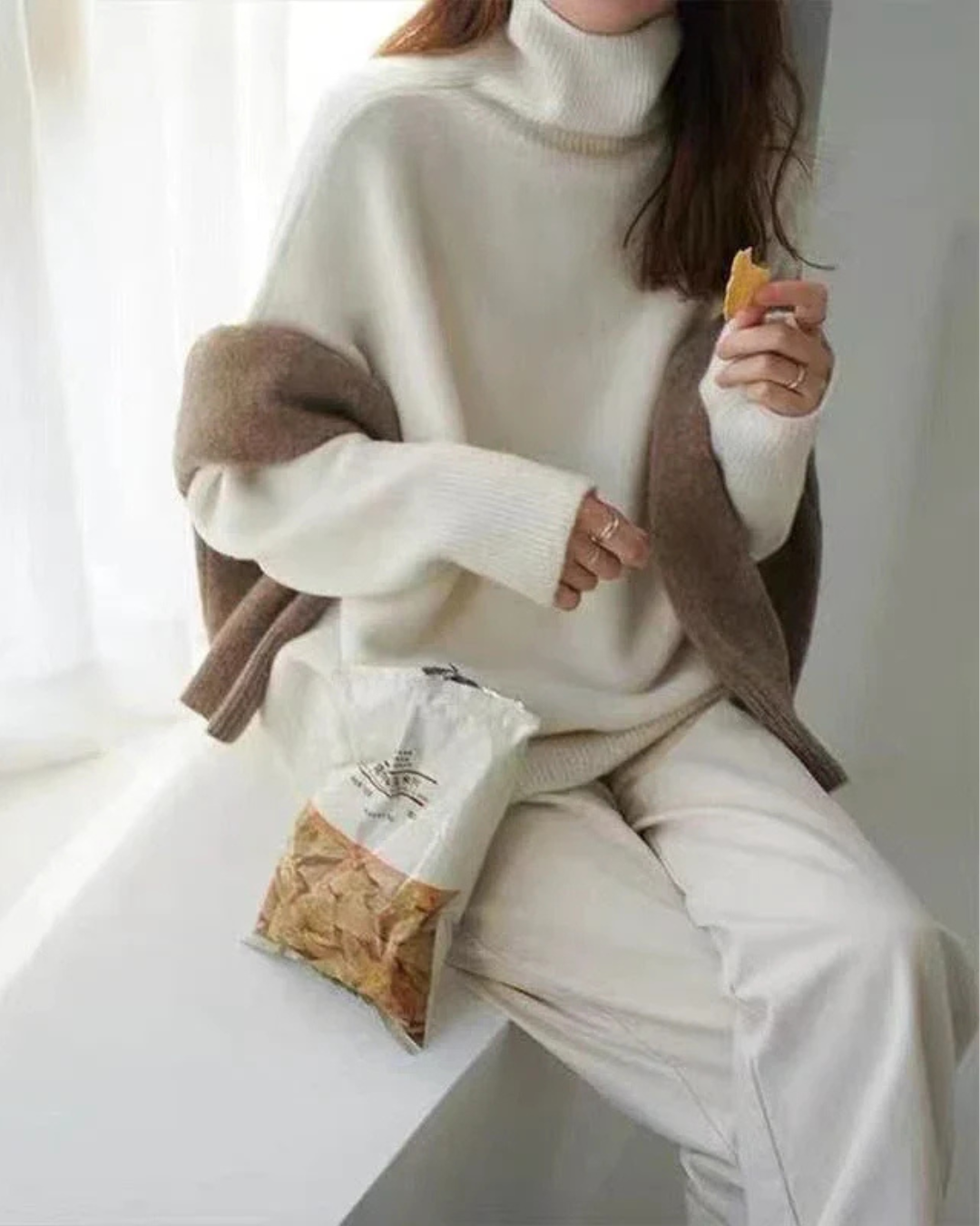 Image of Rita | Women's Oversized Turtleneck Sweater