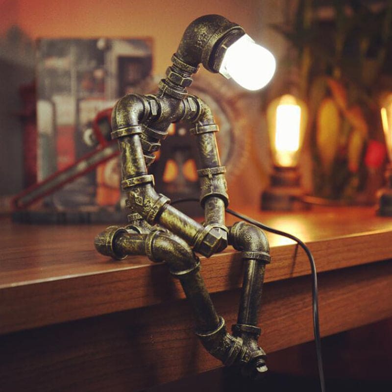 RoboShine - Cool Robot Lamp Made of Iron