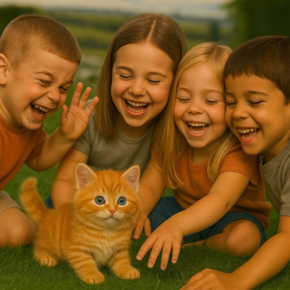 Robot Cat Interactive Toy Realistic Orange Tabby Kitten