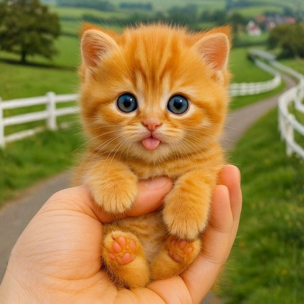 Robot Cat Interactive Toy Realistic Orange Tabby Kitten