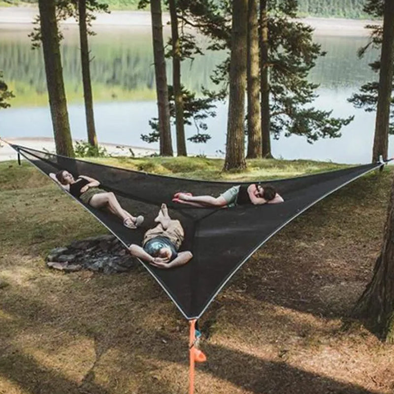 Robust Hammock for Multiple People, Nylon Green/Black