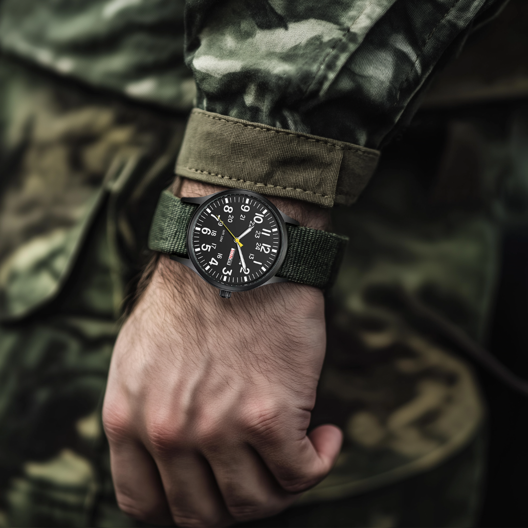 Robust Outdoor Men's Watch - Waterproof & Scratch-Resistant