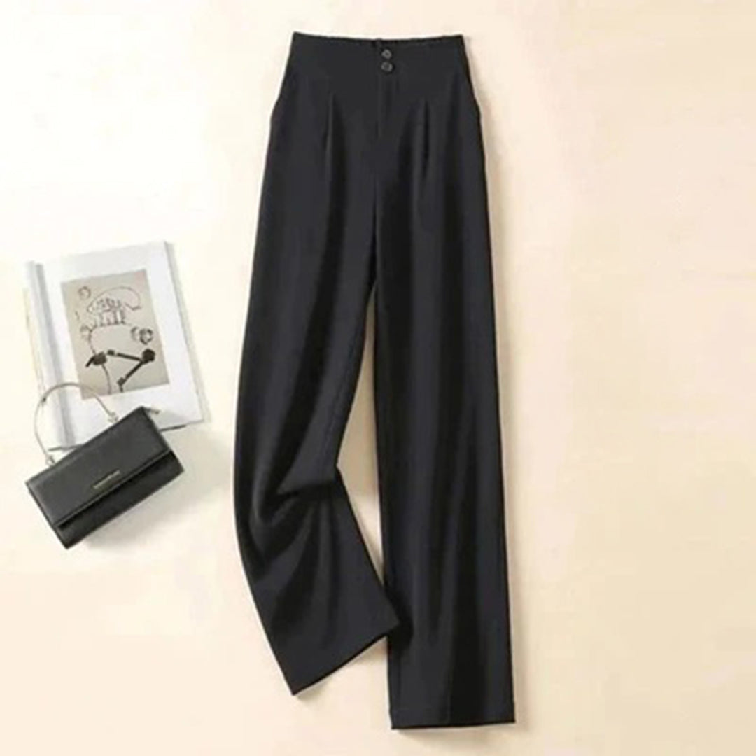 Image of Rochelle | Women's High-Waisted Wide Leg Trousers