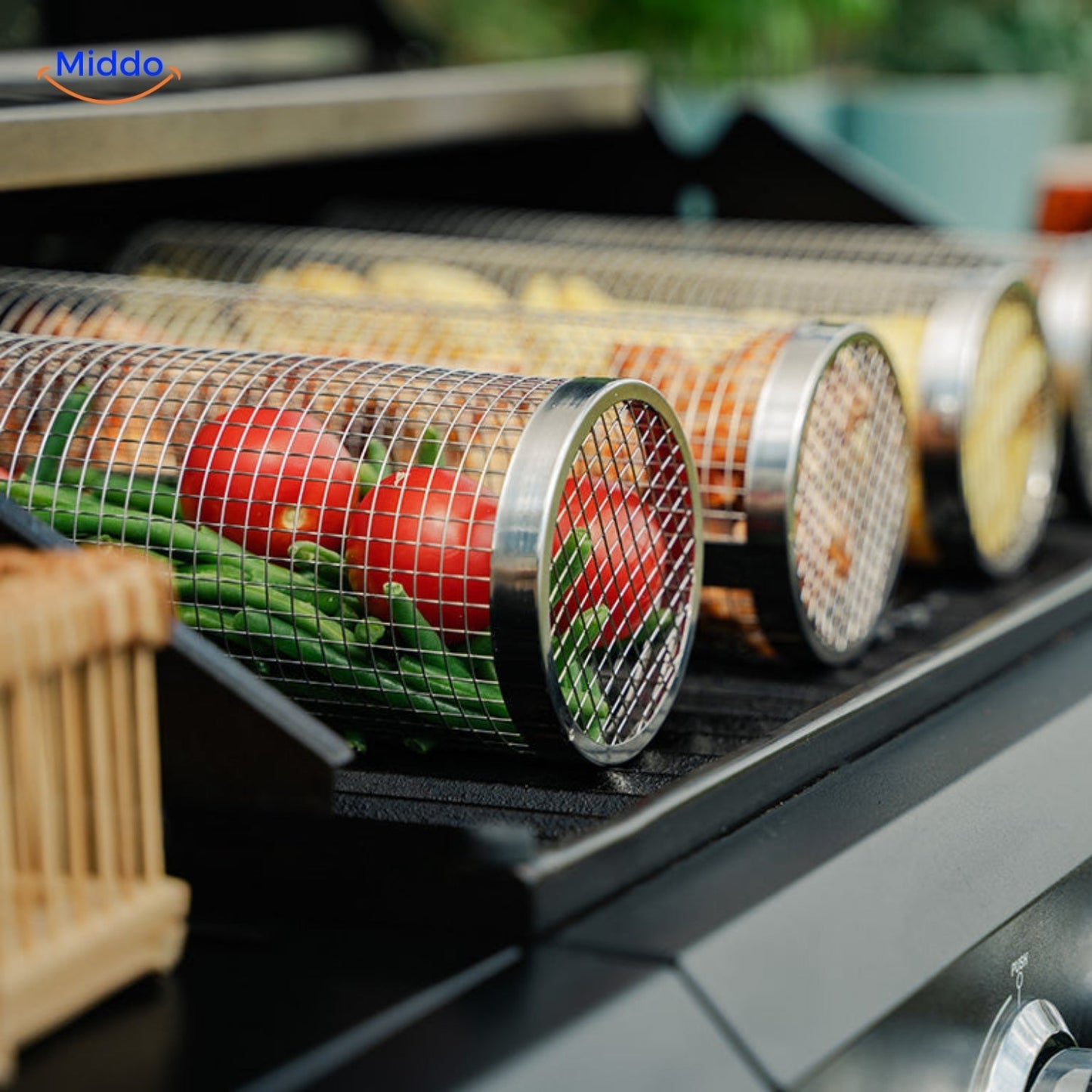 RollingGrill™ - Never again will food stick or fall through the grates!