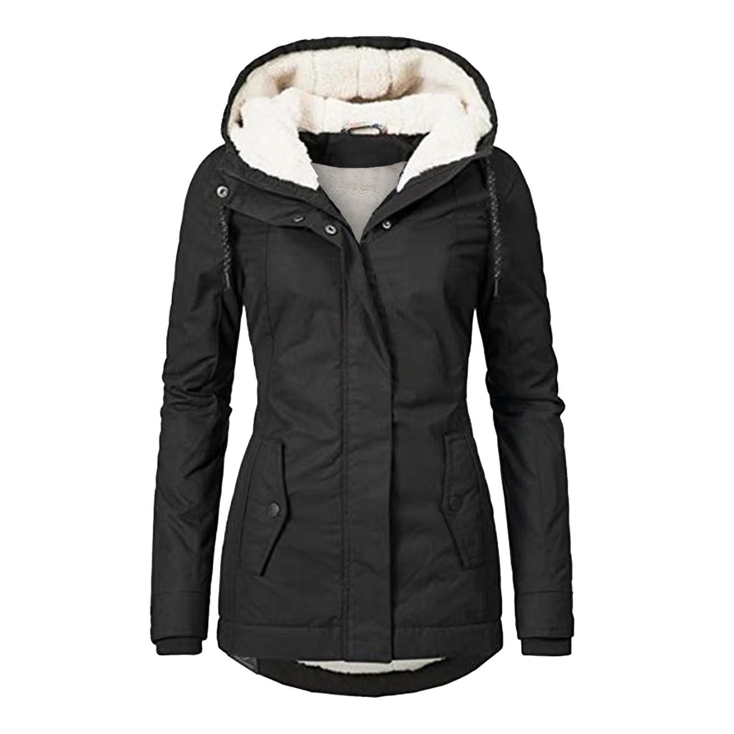 Image of Rose | Women's Fleece Lined Hooded Jacket