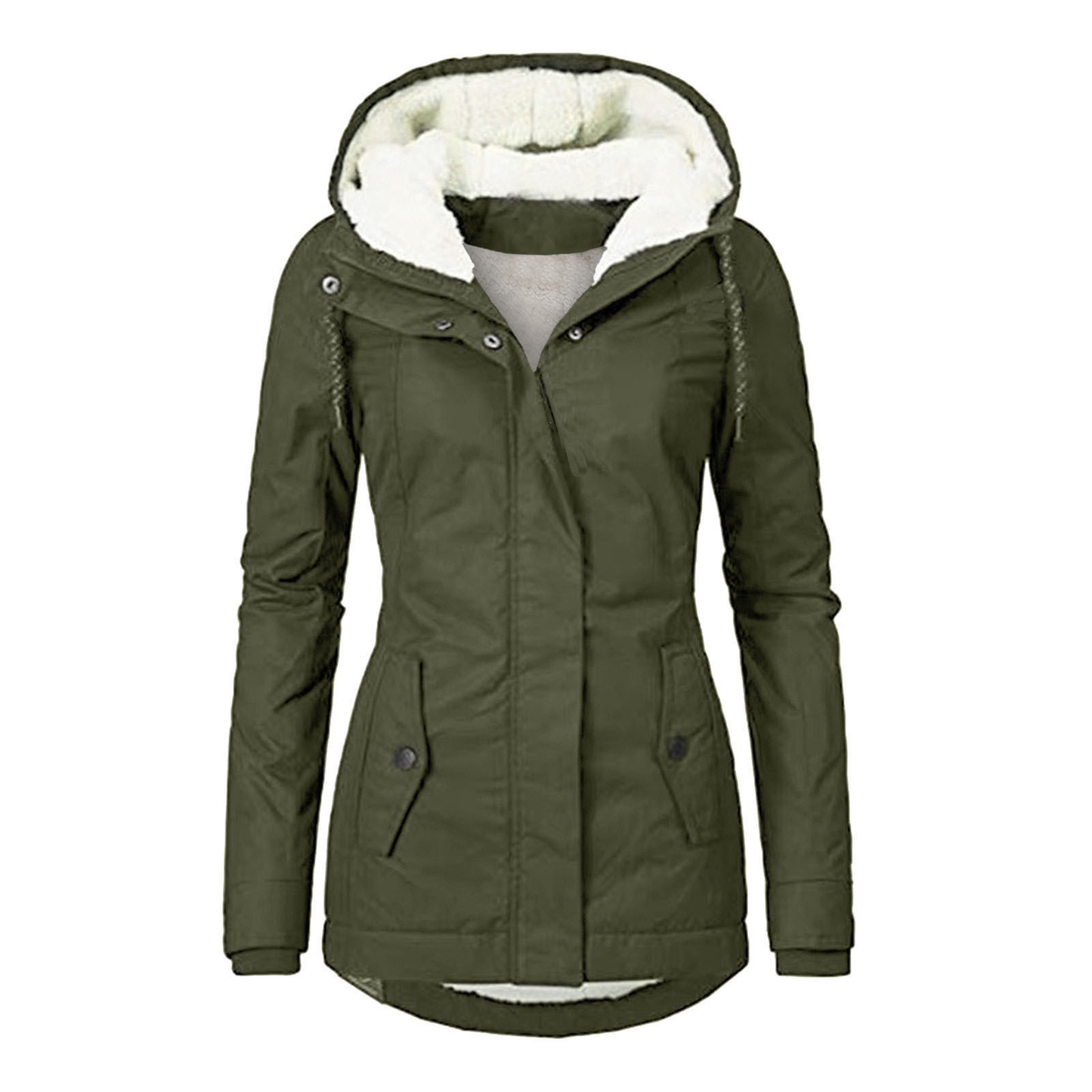 Image of Rose | Women's Fleece Lined Hooded Jacket