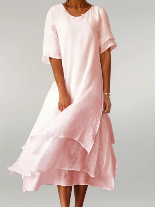 Image of Rose | Women's Tiered Midi Dress