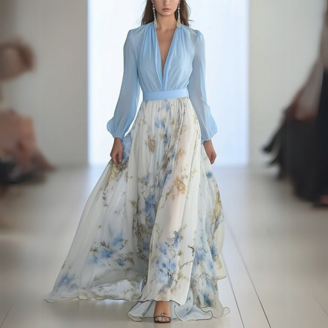 Image of Rosie | Women's Long Sleeve Floral Maxi Dress