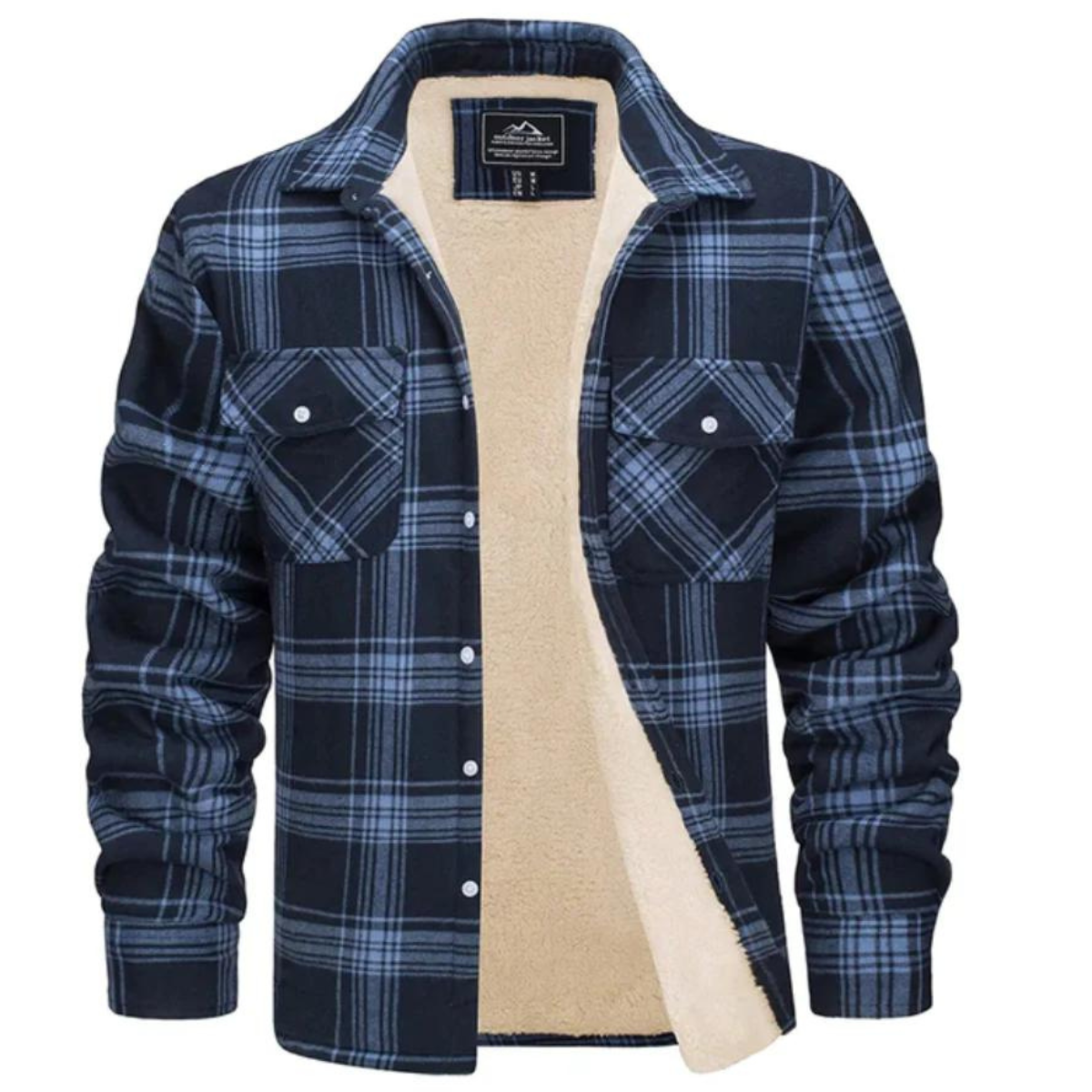 Image of Rowan | Men's Plaid Lined Shirt Jacket