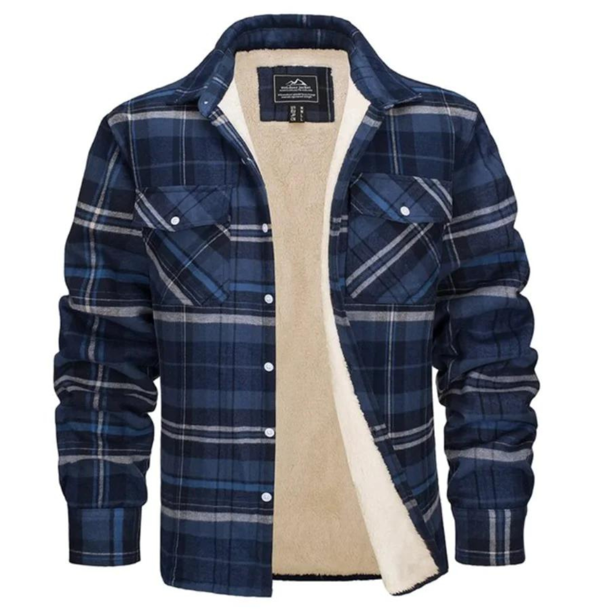 Image of Rowan | Men's Plaid Lined Shirt Jacket