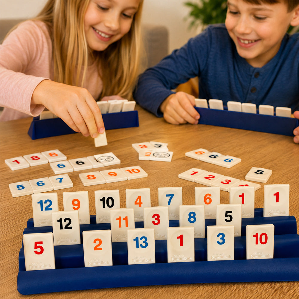 Rummikub – classic family game with numbers, tactics, and strategy for 2-4 players