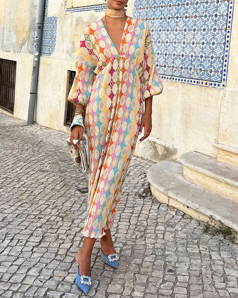 Image of Ruth | Women's V-Neck Maxi Dress
