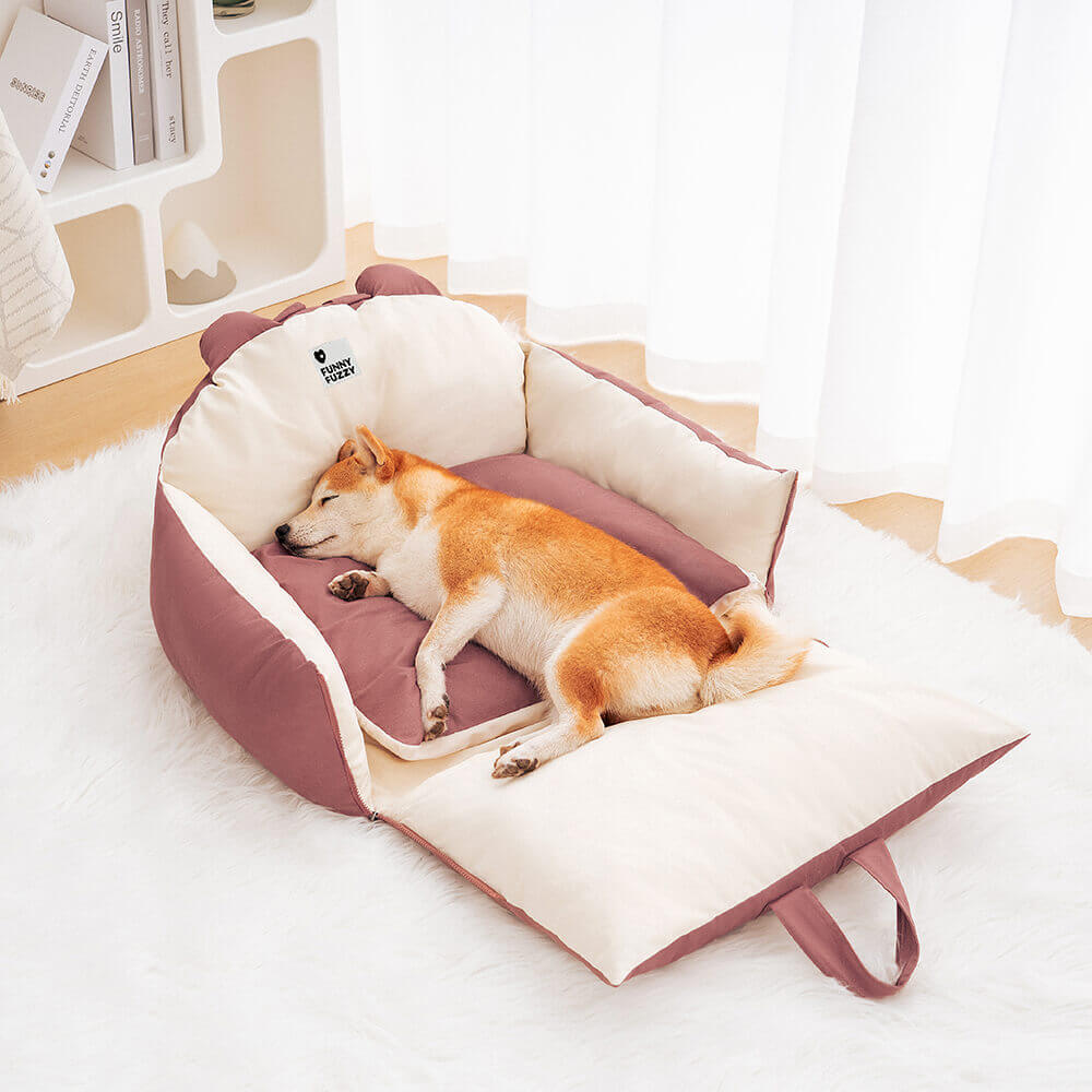 Safe Car Seat for Dogs with Protective Cushions