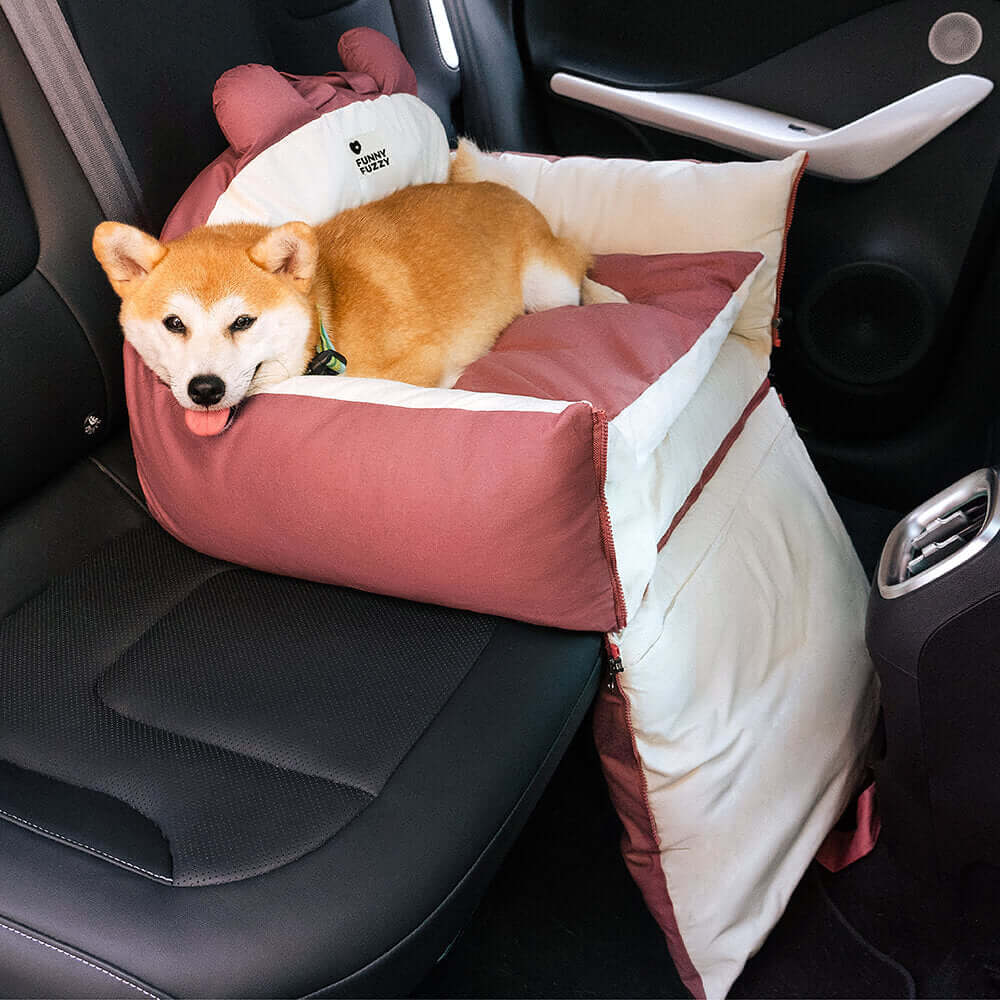 Safe Car Seat for Dogs with Protective Cushions