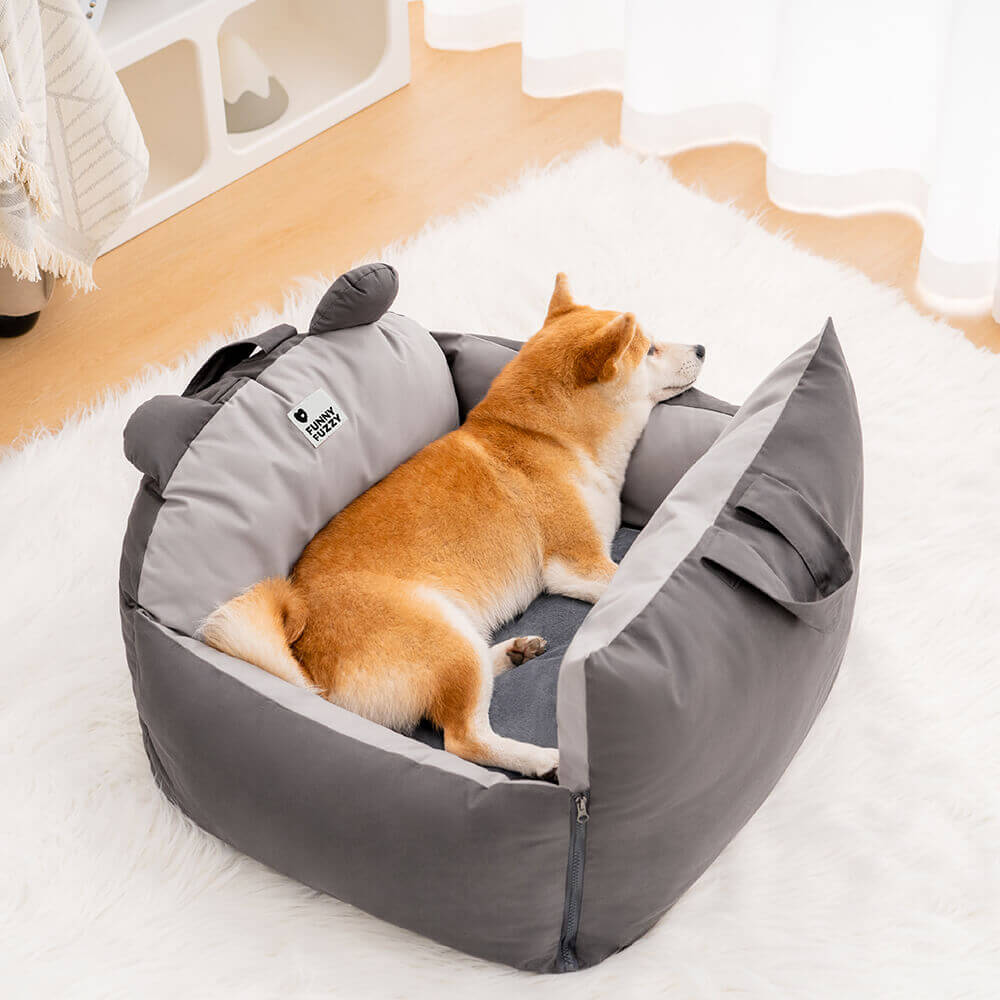 Safe Car Seat for Dogs with Protective Cushions