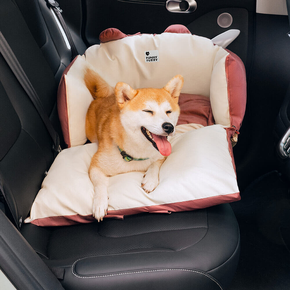 Safe Car Seat for Dogs with Protective Cushions