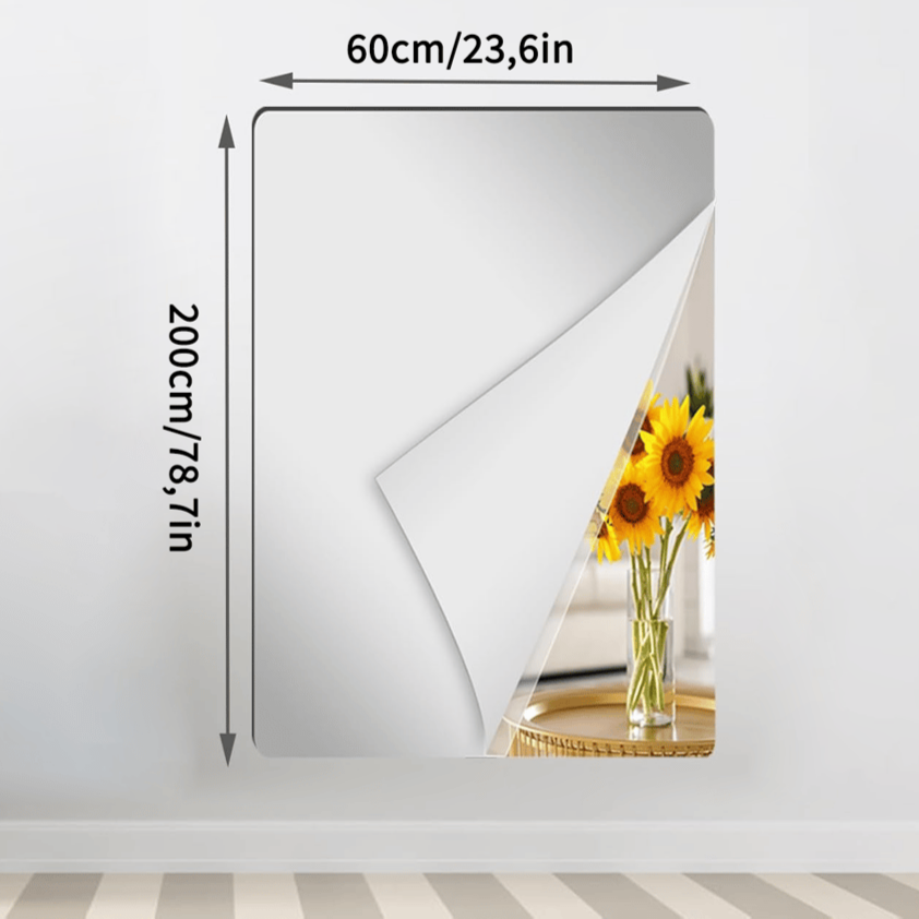 Safe, Easy-to-Stick Mirror