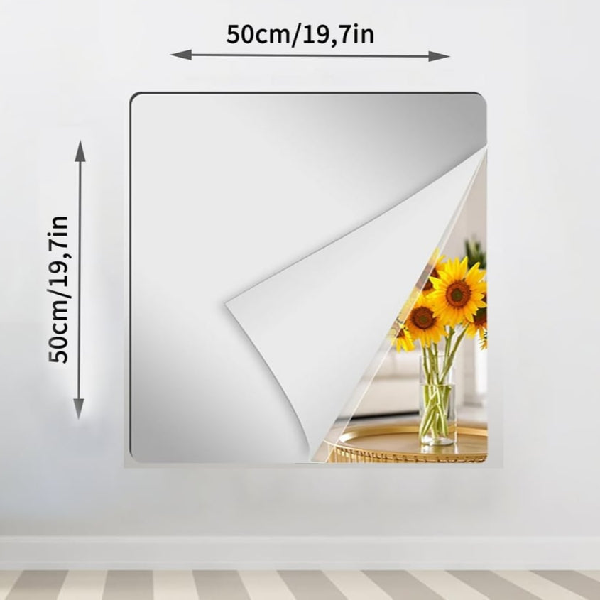 Safe, Easy-to-Stick Mirror