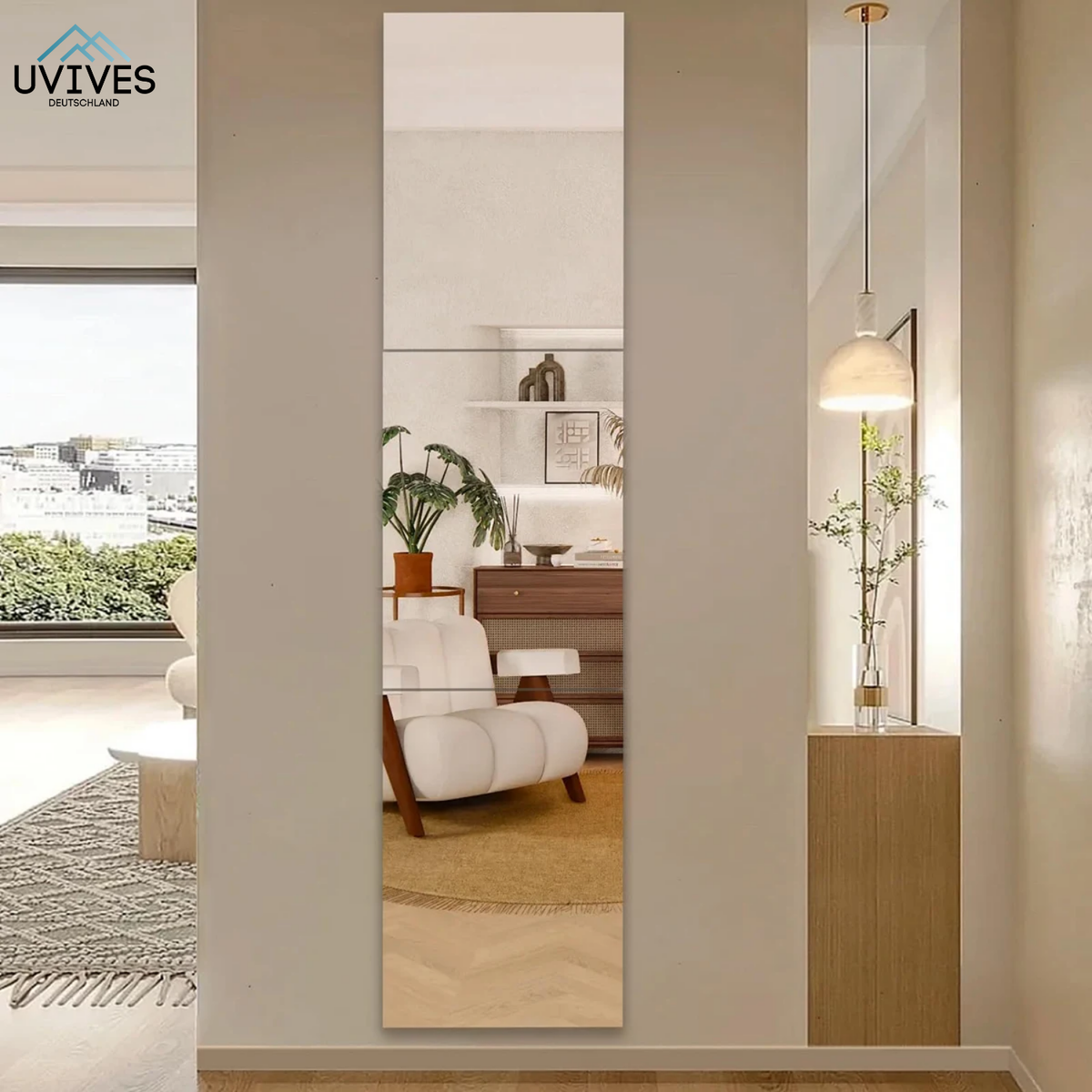 Safe, Easy-to-Stick Mirror