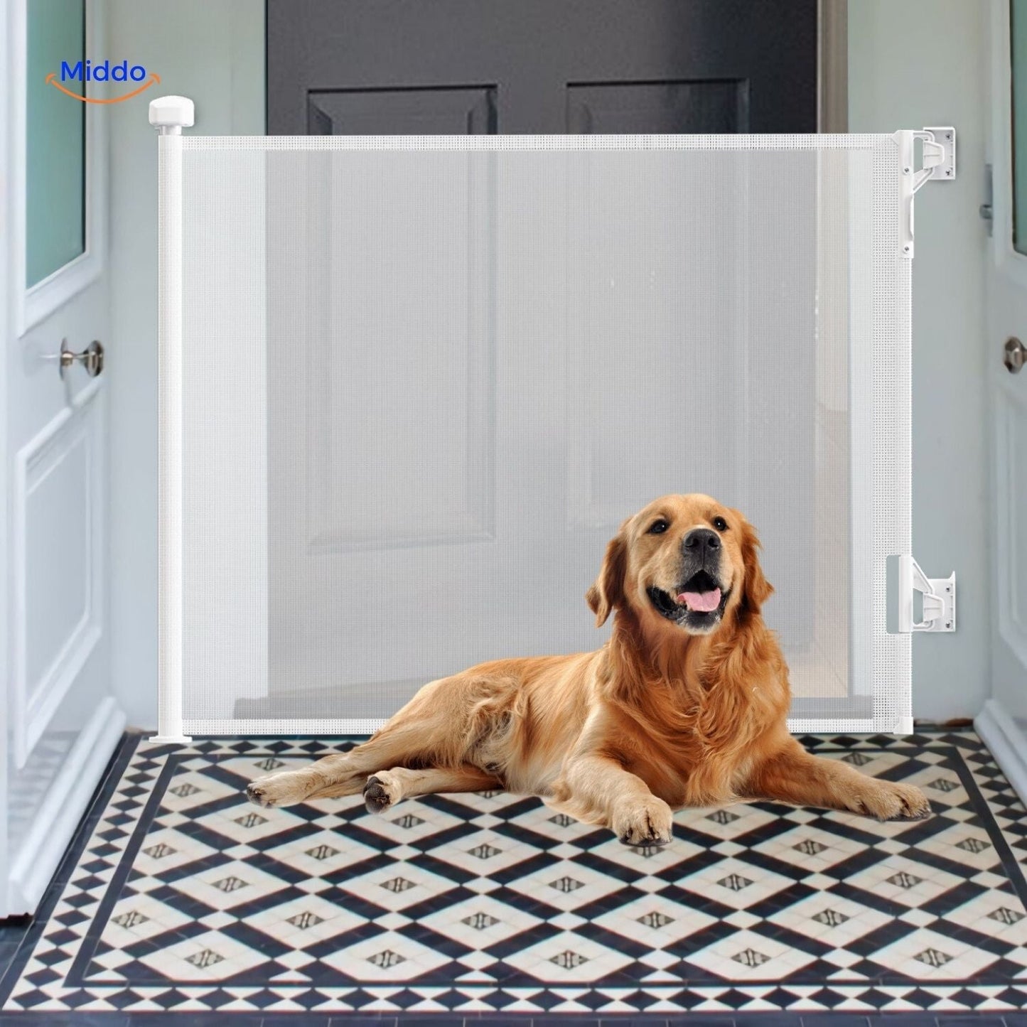 SafeGuard™ Retractable Stair Gate | Adjustable Stair Safety Gate