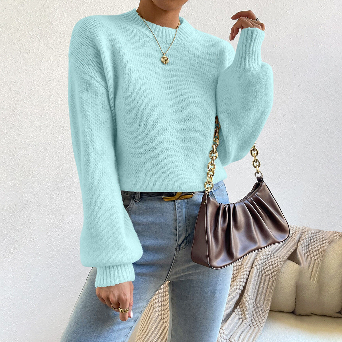 Image of Sally | Women's Relaxed Fit Crew Neck Sweater