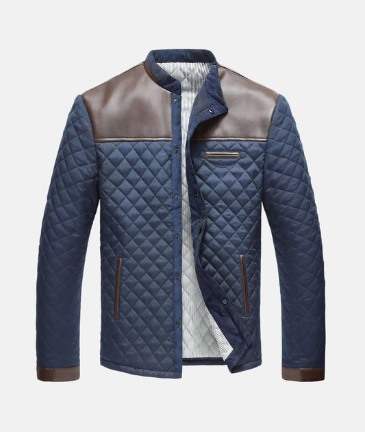 Image of Samuel | Men's Button-Front Quilted Jacket