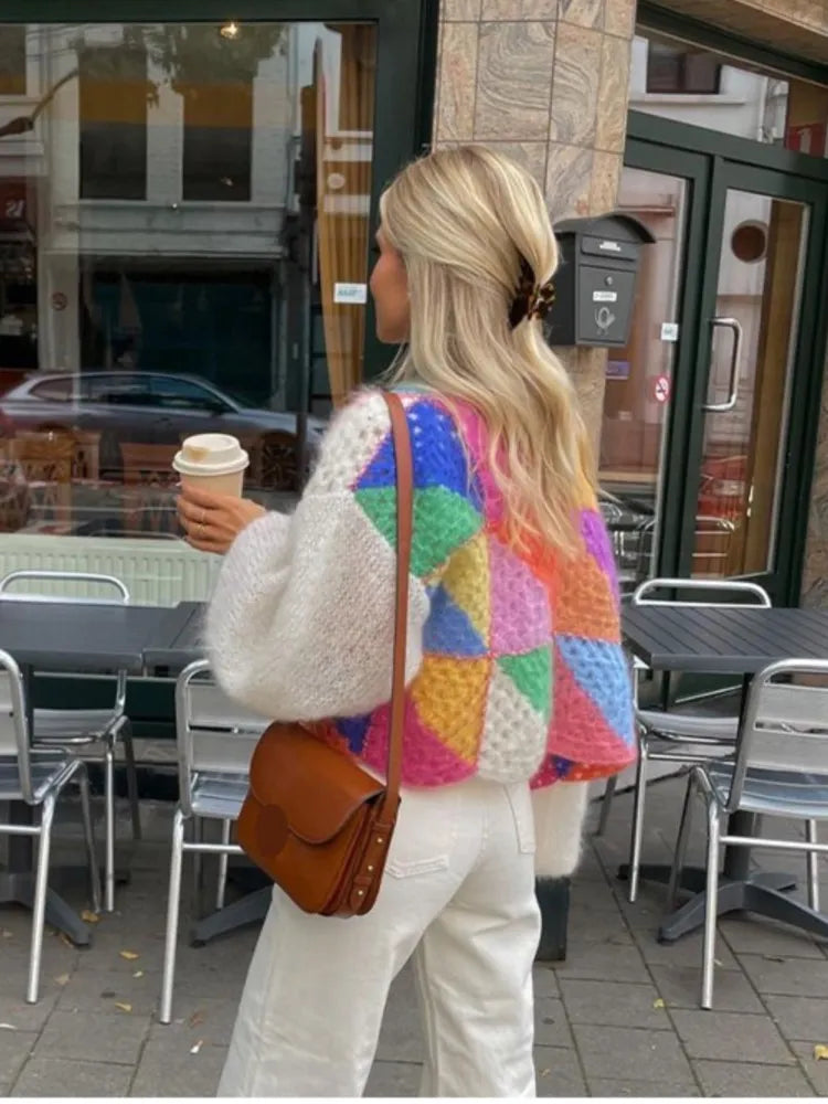 Image of Sandy | Women's Cropped Oversized Cardigan