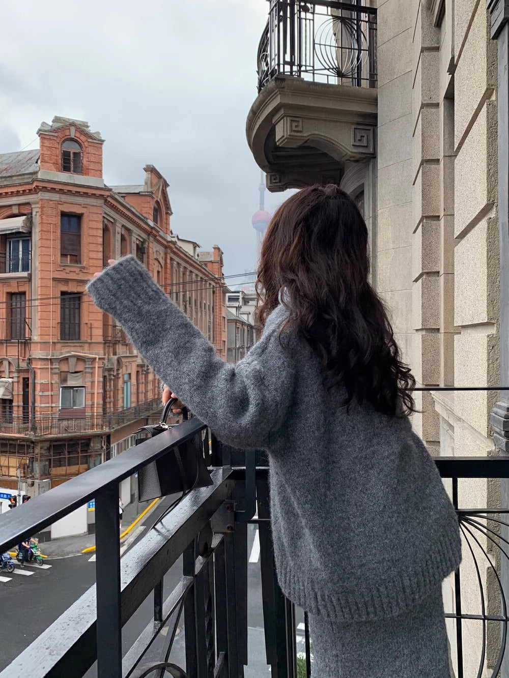 Image of Sandy | Women's V-Neck Sweater Set