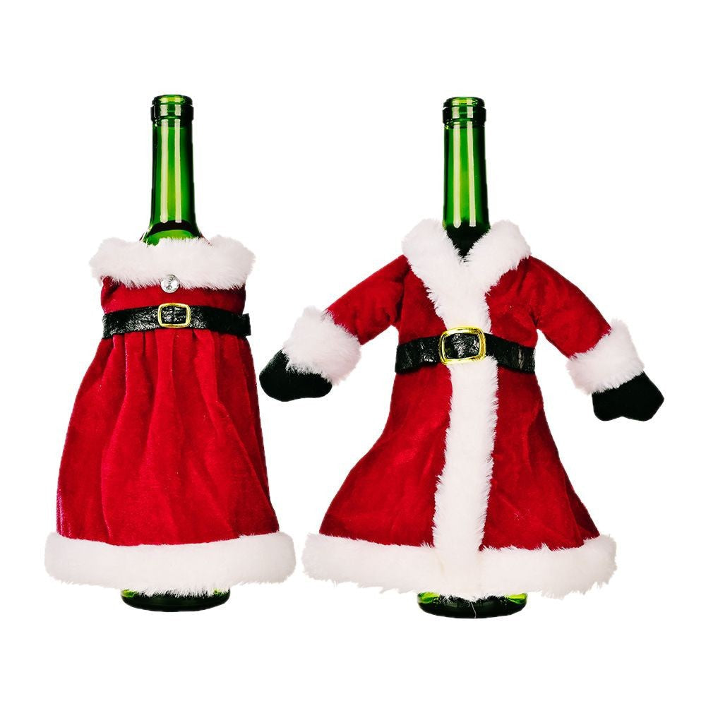 Santa Costume Wine Bottle Cover