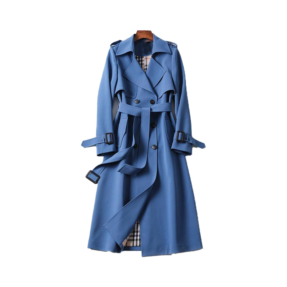 Image of Sarah | Women's Belted Long Trench Coat