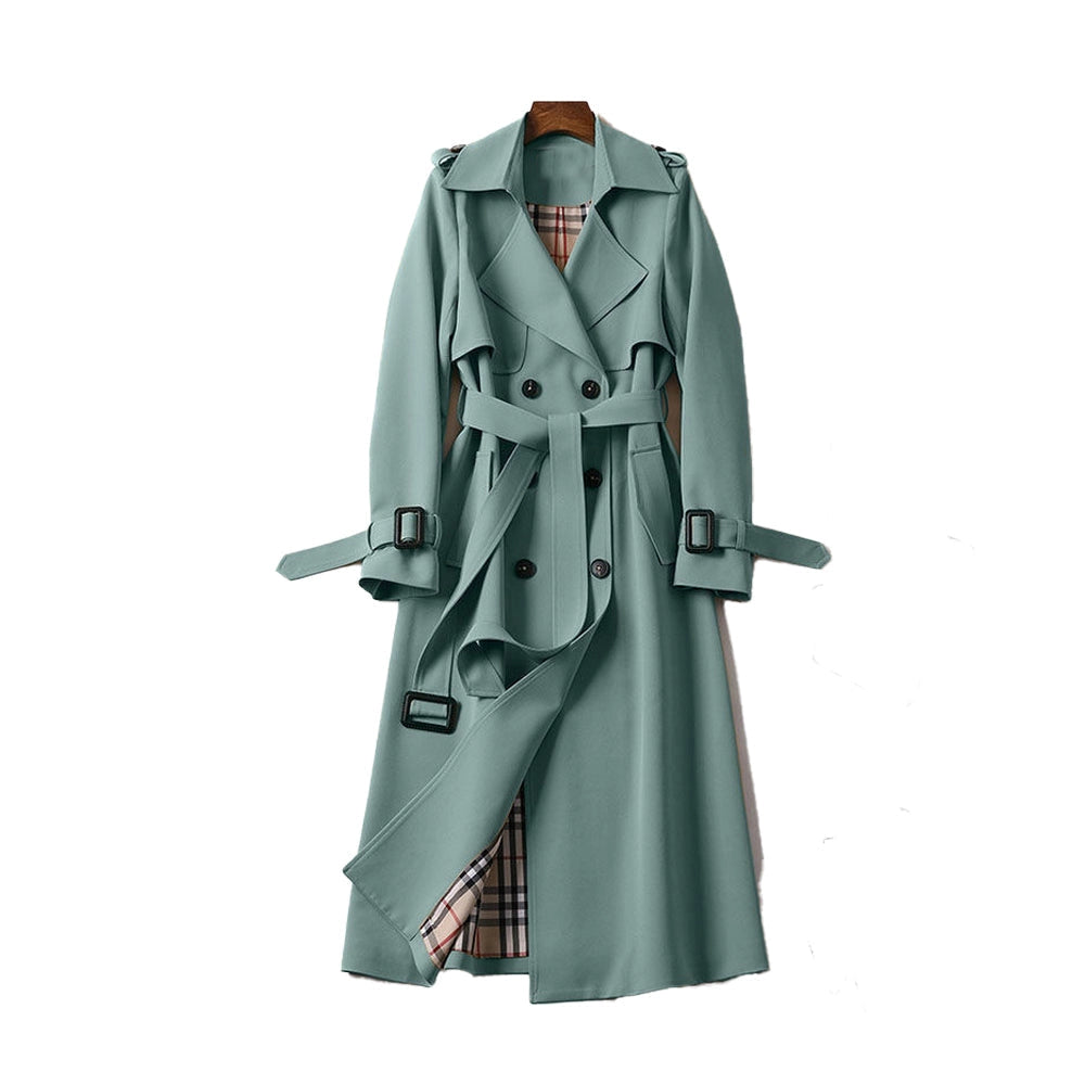 Image of Sarah | Women's Belted Long Trench Coat