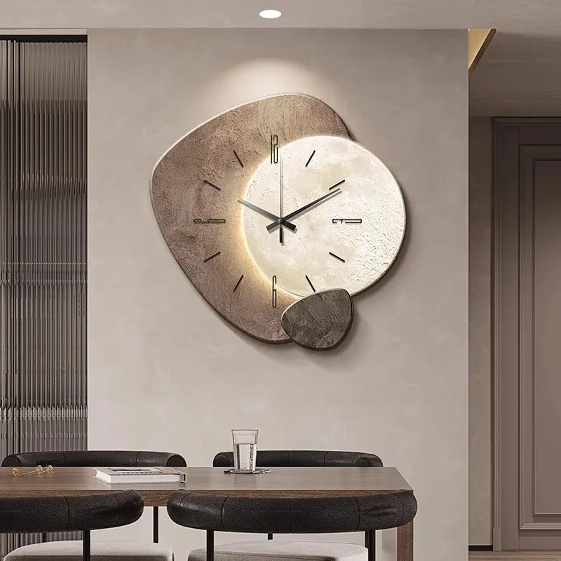 Scandinavian Luxurious Wall Clock | Modern Design & Lighting