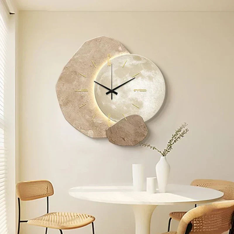 Scandinavian Luxurious Wall Clock | Modern Design & Lighting