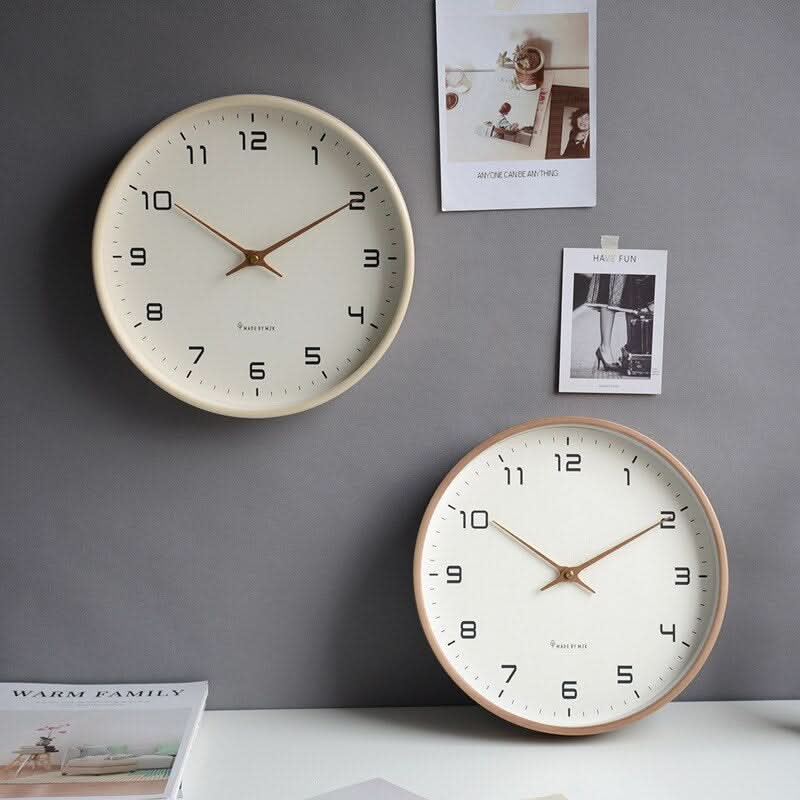 Scandinavian Wooden Wall Clock – Minimalist Design