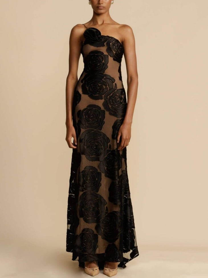 Image of Scarlett | Women's One-Shoulder Maxi Dress