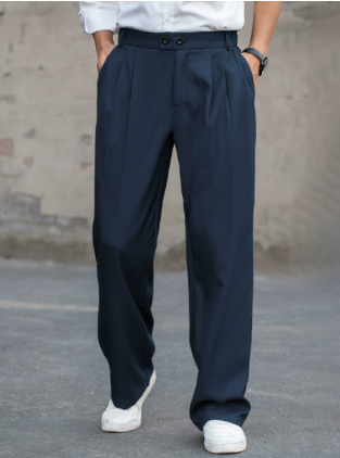 Image of Sebastian | Men's Pleated Wide Leg Dress Pants