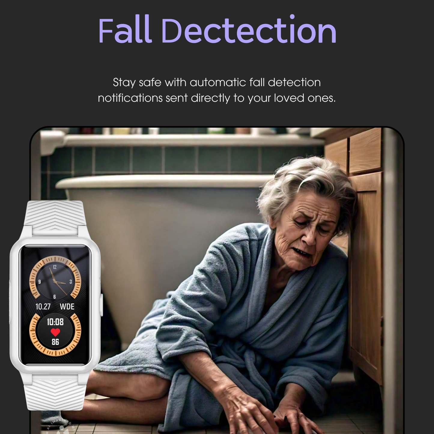 Senior Safety Smartwatch with Fall Detection & GPS – Care for Seniors