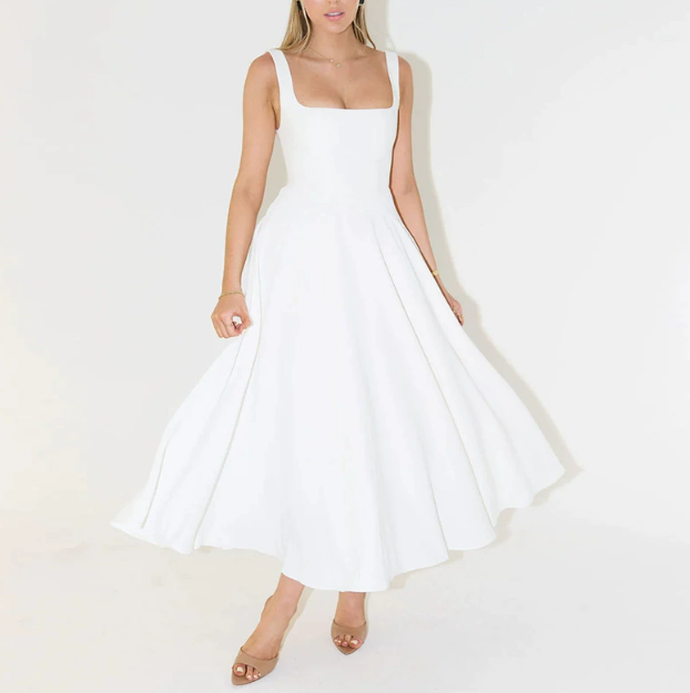 Image of Shannon | Women's Sleeveless A-Line Midi Dress