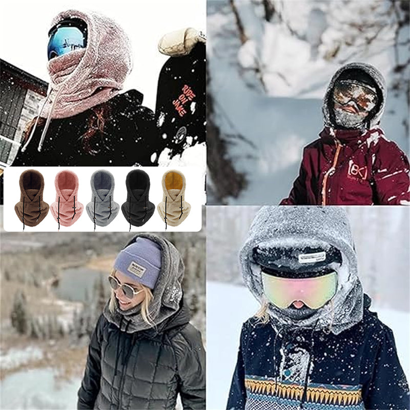 Sherpa Ski Mask - Adjustable Hood | Windproof & Breathable