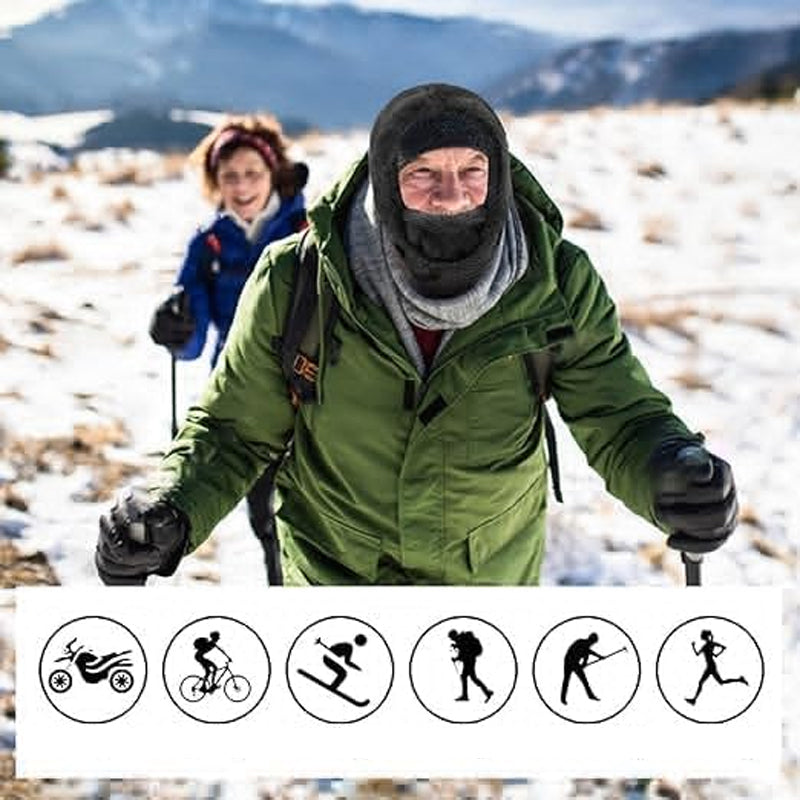 Sherpa Ski Mask - Adjustable Hood | Windproof & Breathable