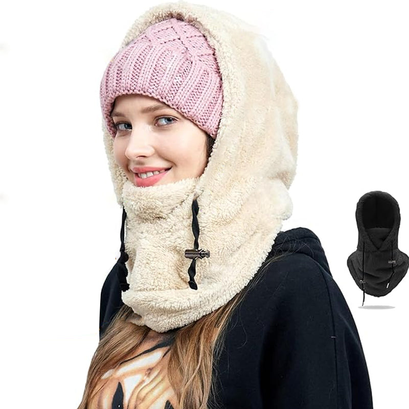 Sherpa Ski Mask - Adjustable Hood | Windproof & Breathable