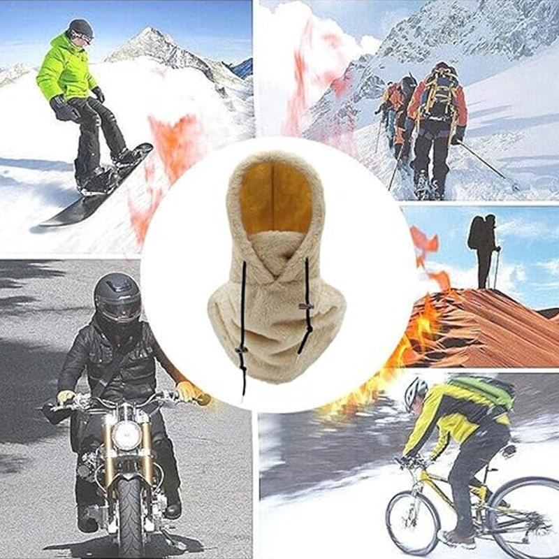 Sherpa Ski Mask - Adjustable Hood | Windproof & Breathable