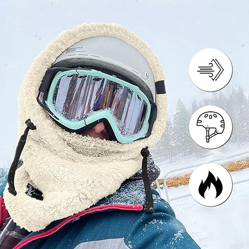 Sherpa Ski Mask - Adjustable Hood | Windproof & Breathable
