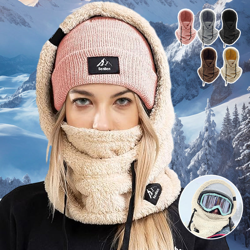 Sherpa Ski Mask - Adjustable Hood | Windproof & Breathable
