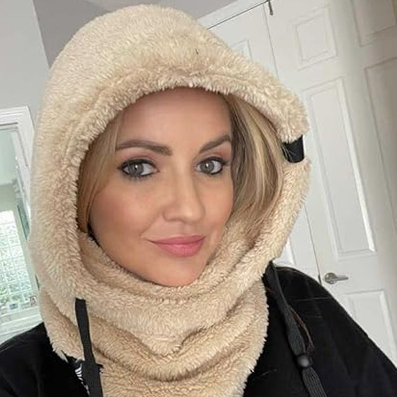 Sherpa Ski Mask - Adjustable Hood | Windproof & Breathable