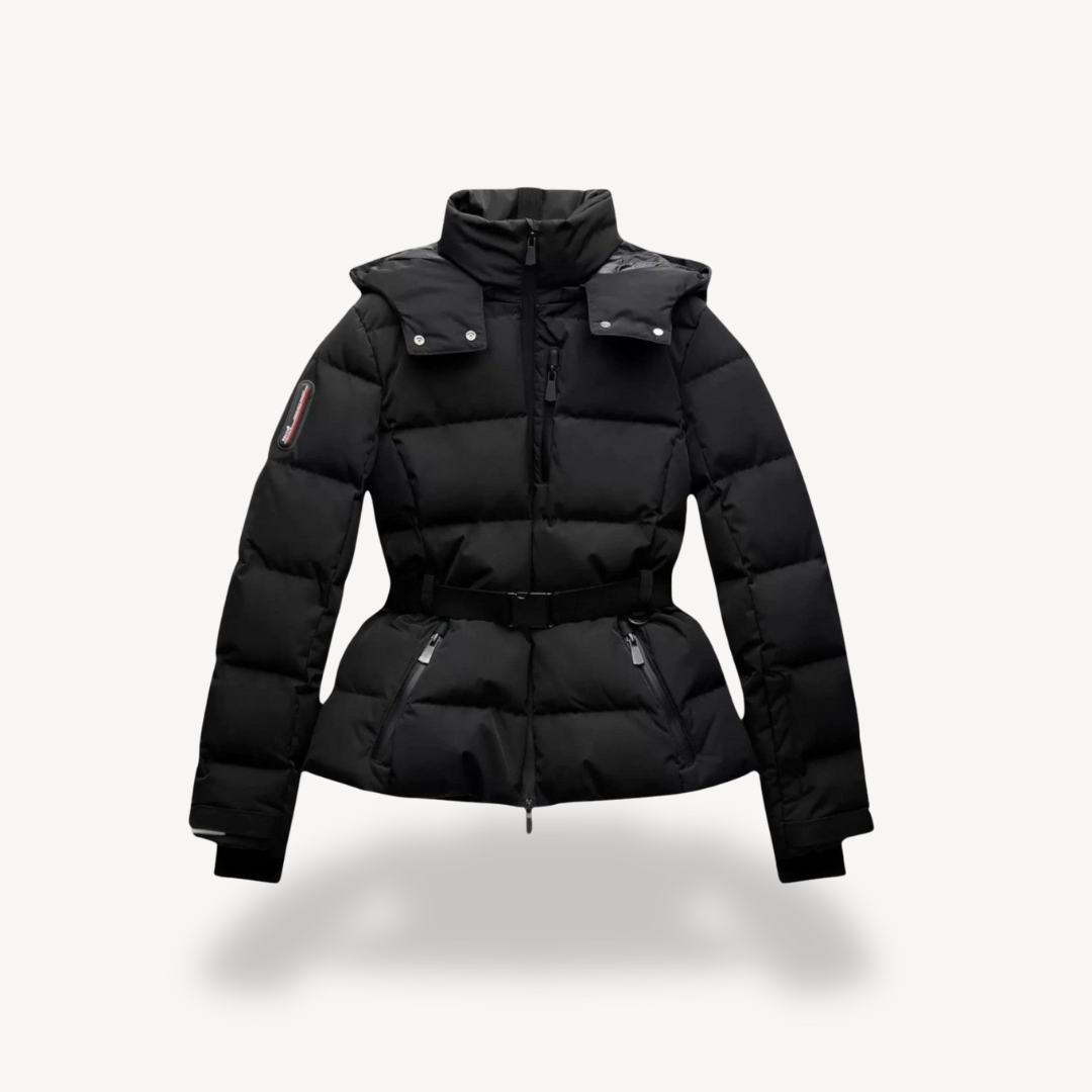 Image of Sherry | Women's Hooded Belted Puffer Jacket
