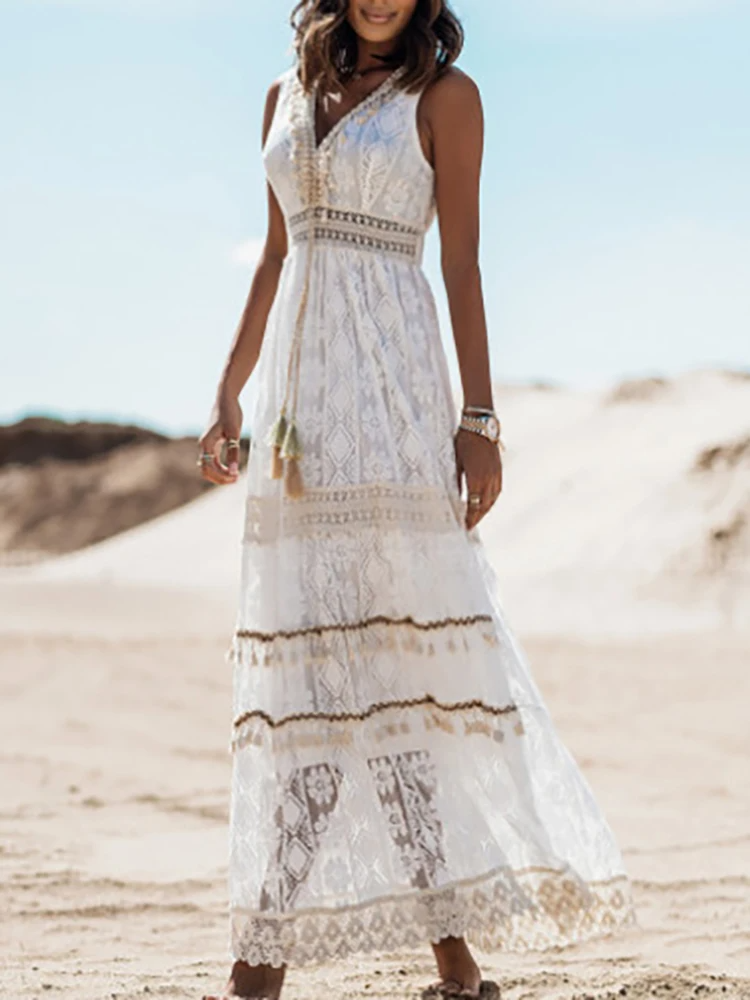 Image of Sherry | Women's Sleeveless Maxi Dress